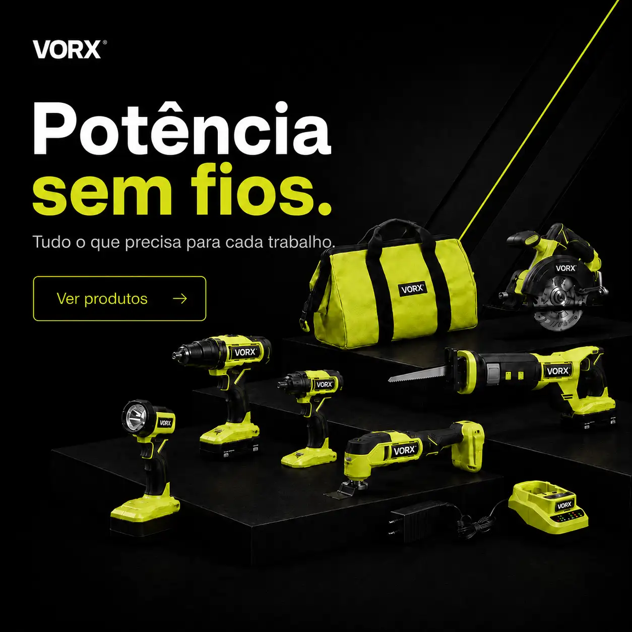 VORX Potência inteligente para a sua oficina